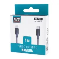Кабель AVS TC-TC01 Type-C/Type-C, 45 Вт, 1 м (A40615S)