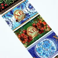 Термонаклейки на 7 яиц &laquo;Русские мотивы&raquo;, на пасху