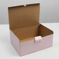 Коробка подарочная складная, упаковка, &laquo;Розовая&raquo;, 26 х 19 х 10 см