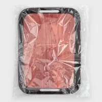 Поднос для подачи с ручками Magistro &laquo;Фьюжен Вуд&raquo;, прямоугольный, 32&times;23&times;3.8 см, пластик, чёрный