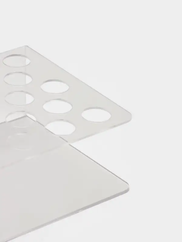 Подставка под тушь на 30 позиций, 19.5&times;12.5&times;5.8 см, оргстекло 2 мм