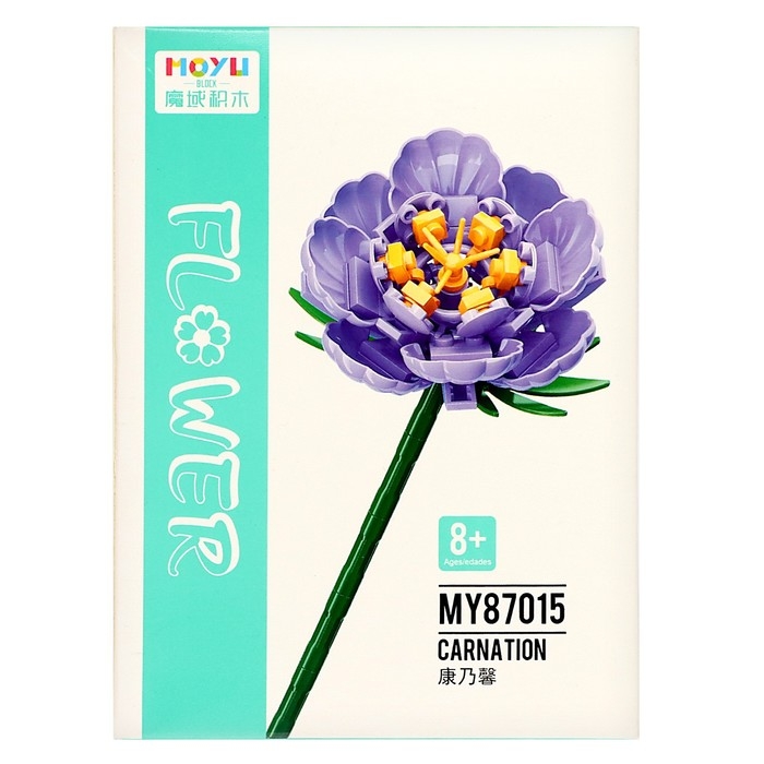 Конструктор Цветы «Гвоздика», 88 деталей Конструктор Цветы «Гвоздика», 88 деталей