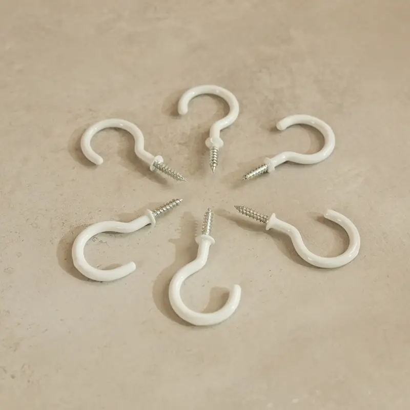 Крючки-саморезы завинчивающиеся тм VETTA, 55мм, 6шт