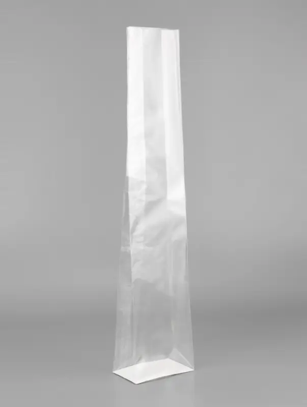 Пакет с жестким дном, прозрачный, 11&times;7&times;53 см