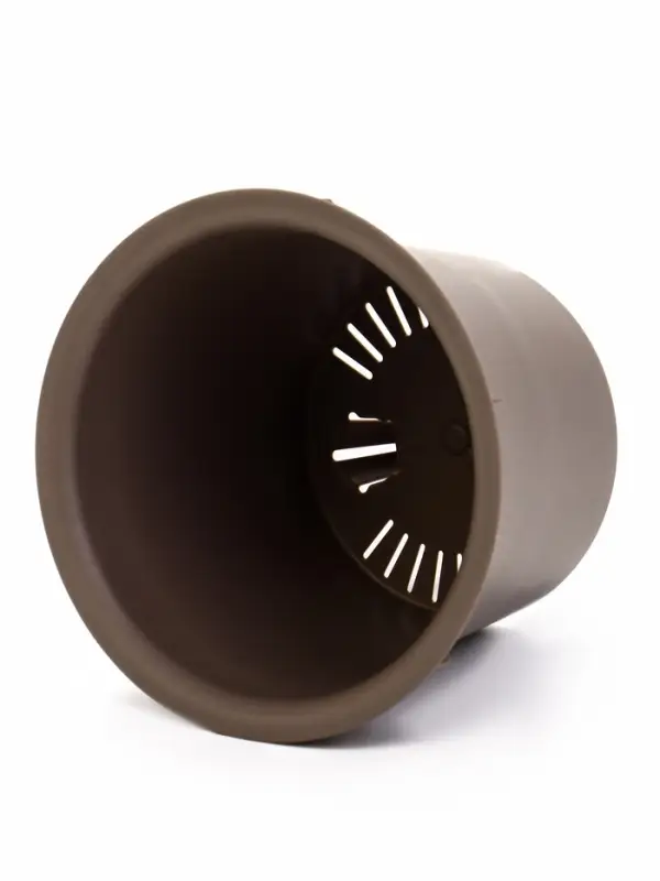 Кашпо со вставкой 1 л d15 см h14 см РАМОНА серый