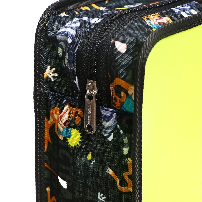 Папка с ручками А4+, 332 х 268 х 90 мм, ErichKrause Папка с ручками А4+, 332 х 268 х 90 мм, ErichKrause "Простоквашино", 600 мкм, молния сверху, желтая