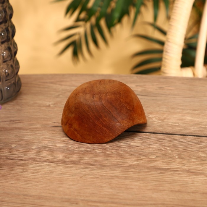 Тарелка 12х12х6 см, тиковое дерево