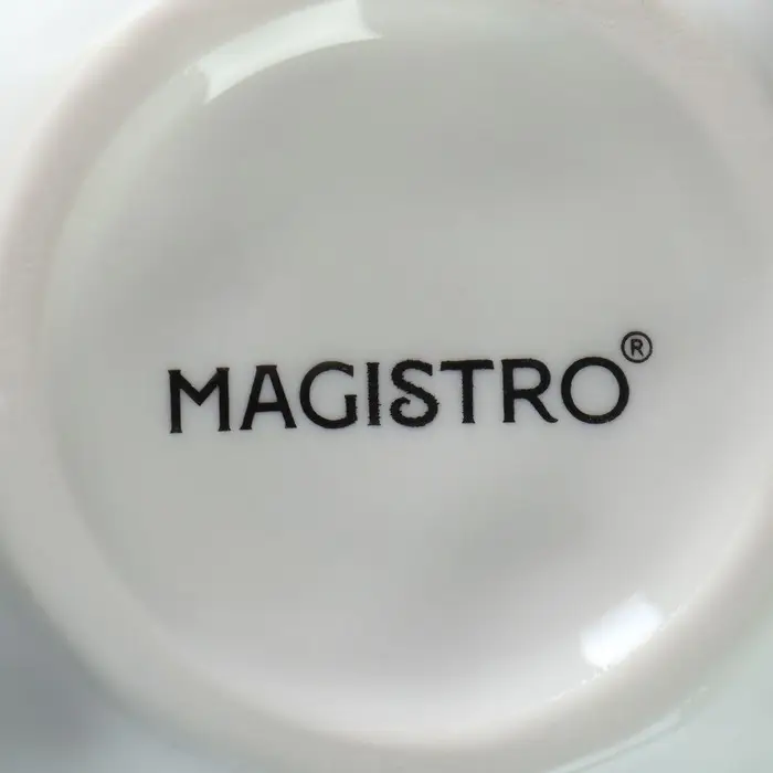 Кружки Magistro &laquo;Церера&raquo;, набор 2 шт., 400 мл, фарфор, белые