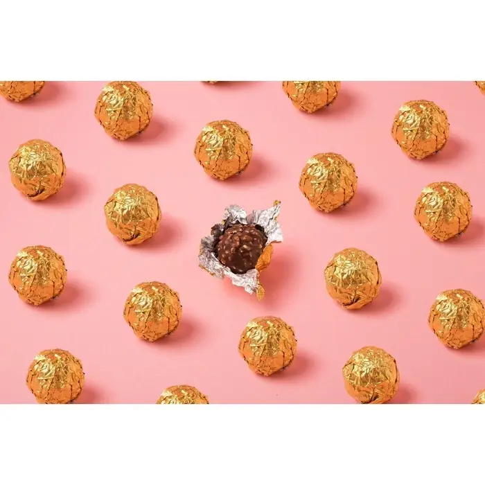 Фольга для конфет, бронза, 10&times;10 см 100 шт.