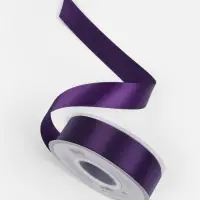 Лента атласная TEIRA, двухсторонняя, 25 мм, 25&plusmn;1 м, фиолетовая №476