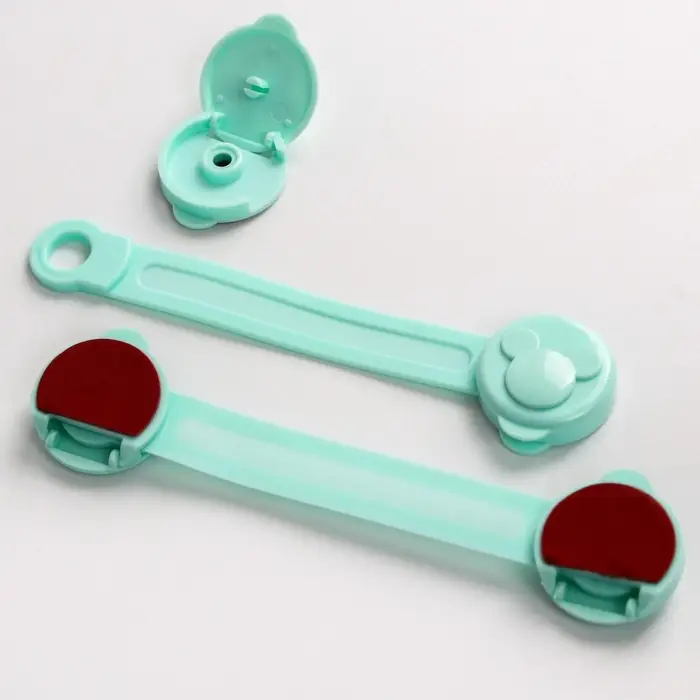 Блокираторы для дверей и ящиков, универсальные, гибкие, 2 шт., бирюза, Крошка Я