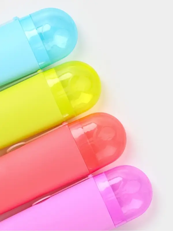 Футляр для зубной щётки и пасты, 20&times;6.5&times;3 см, МИКС