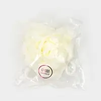 Мочалка для тела 50 гр. "Роза", цвет белый