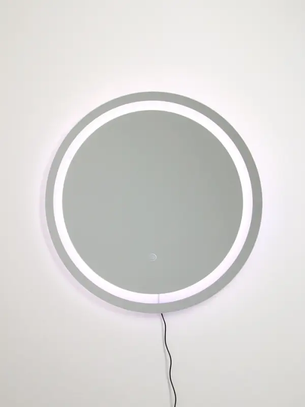 Зеркало интерьерное настенное, с подсветкой, с сенсорной кнопкой, 60&times;60 см