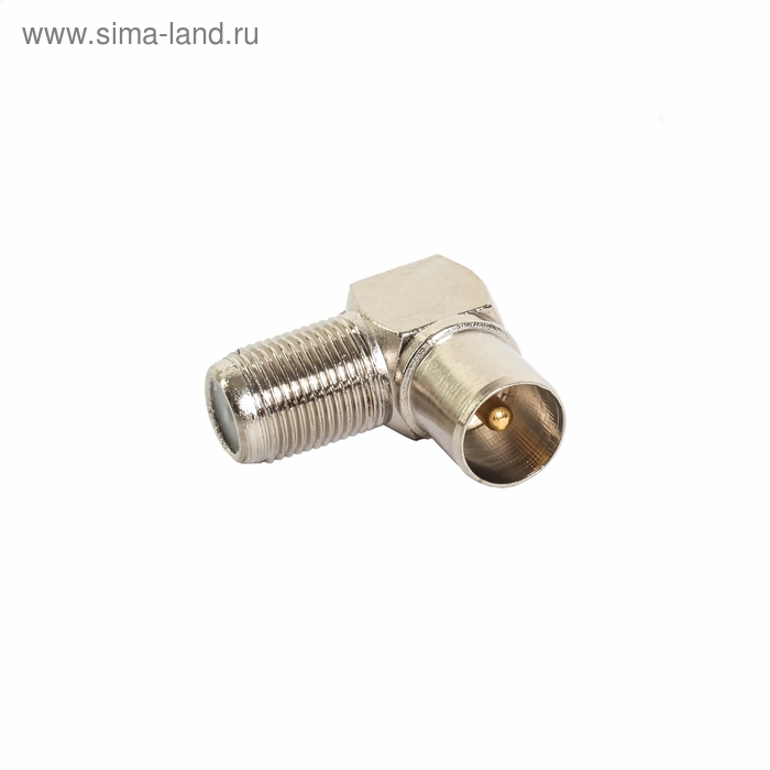 Переходник Proconnect 05-4311-4-7, гнездо F - штекер TV, угловой, упаковка Переходник Proconnect 05-4311-4-7, гнездо F - штекер TV, угловой, упаковка
