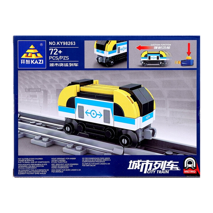 Конструктор &laquo;ЖД. Электровоз&raquo;, с запуском, 72 детали