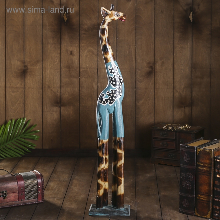 Сувенир дерево Сувенир дерево "Жираф голубой костюмчик" 12х20х80 см