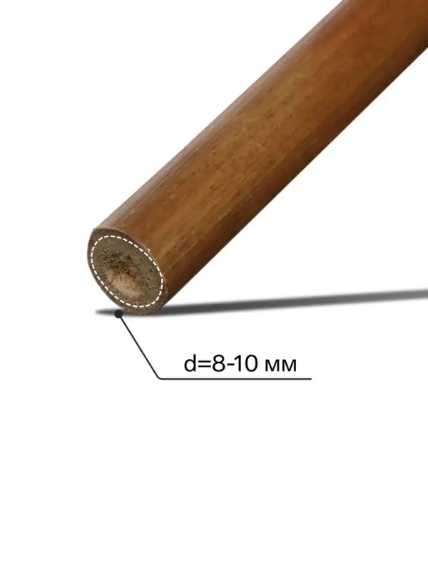 Колышек для подвязки растений, h=90 см, d=8-10 мм, бамбук, Greengo Колышек для подвязки растений, h=90 см, d=8-10 мм, бамбук, Greengo