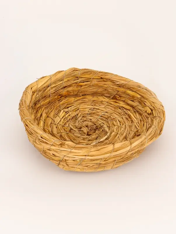 Гнездо для птиц плетёное из соломы, 20,5 х 4 см