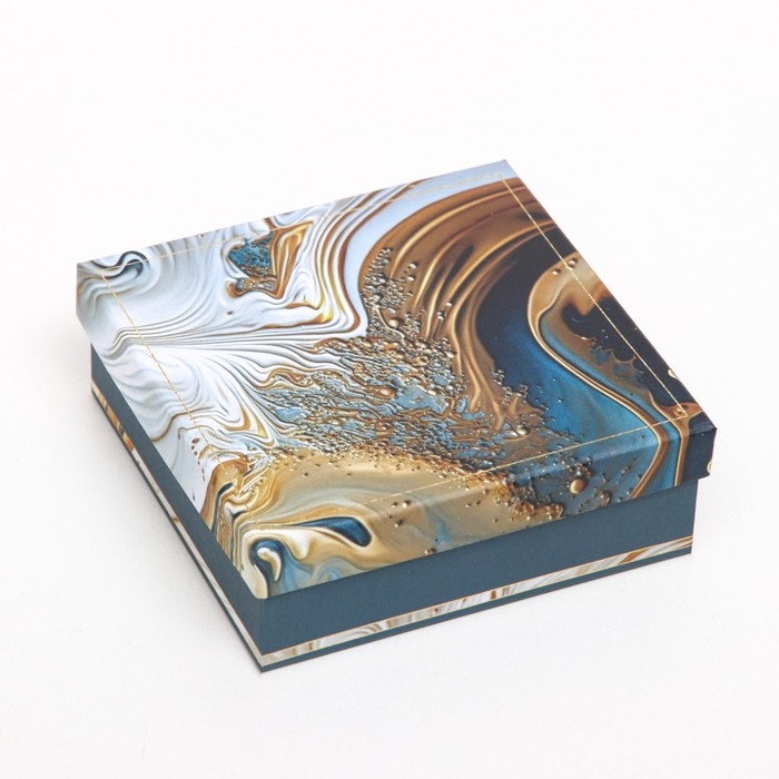 Набор коробок квадратных, 4 в 1 «Мрамор», 20×20×8 см- 14×14×5 см Набор коробок квадратных, 4 в 1 «Мрамор», 20×20×8 см- 14×14×5 см