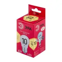 Лампа светодиодная LED 10 Вт 800Лм 2700К шар теплый E27 220-240В LED P45-10W-827-E27 Red Line