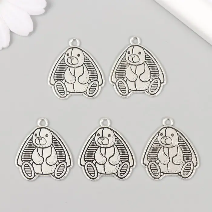 Декоративный элемент для творчества «Арт Узор. Милый зайка», 2.5×2.6 см