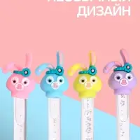 Ручка-прикол Calligrata &laquo;Зайка&raquo;, чёрный стержень, гелевая, МИКС