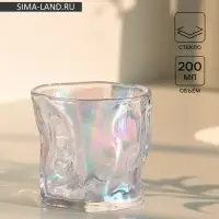 Стакан Magistro Ice.Bar. Pearl, 200 мл, 7.9&times;8&times;7.5 см, стекло, перламутровый