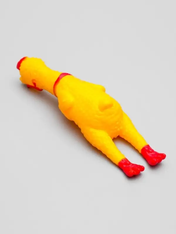 Игрушка для собак малая &laquo;Задумчивая курица&raquo;, 16.5 см, жёлтая