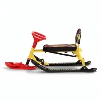 Снегокат &laquo;Twiny 2+&raquo; Спортивный, со спинкой, с родительской ручкой, жёлтый, TW2+/S Nika