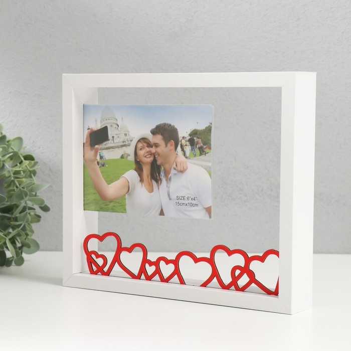 Фоторамка МДФ 10х15 см Фоторамка МДФ 10х15 см "История любви" 23,7х4х20 см