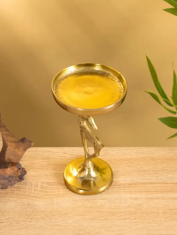 Подсвечник  Подсвечник "Зимняя сказка" 10х10х17,5 см, алюминий, золотой