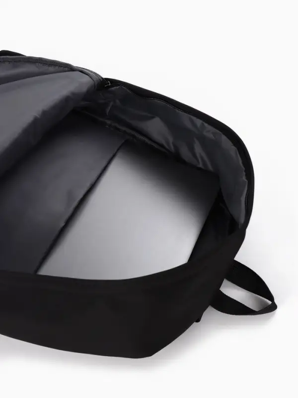 Рюкзак школьный, 1 отделение, 4 кармана, 30&times;12&times;40 см, чёрный