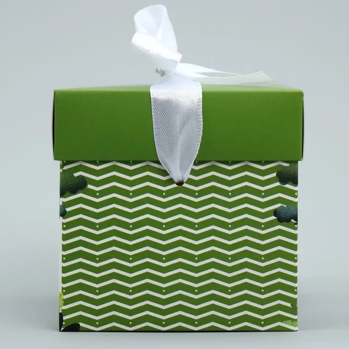 Коробка подарочная складная, упаковка, «Зверята», 10 х 10 х 10 см