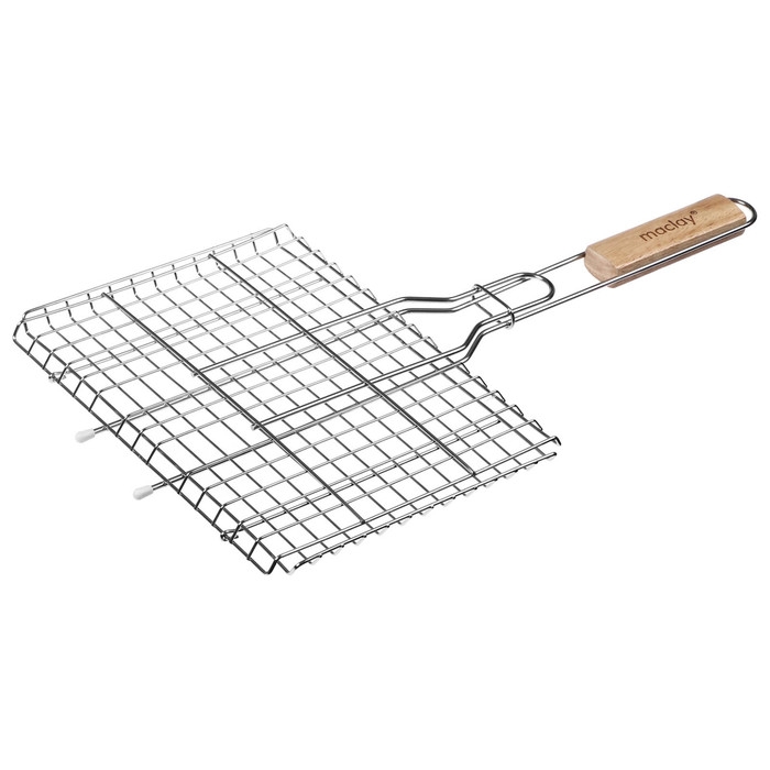 Решётка гриль универсальная maclay, 22x30 см, нержавеющая сталь, для мангала Решётка гриль универсальная maclay, 22x30 см, нержавеющая сталь, для мангала