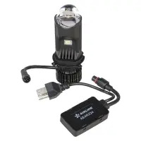 Лампа светодиод. H4 BI-LED LENS, 60Вт, 7000Лм (3500Лм x 2), 6500К, 12/24В, кмпл. 2 шт.