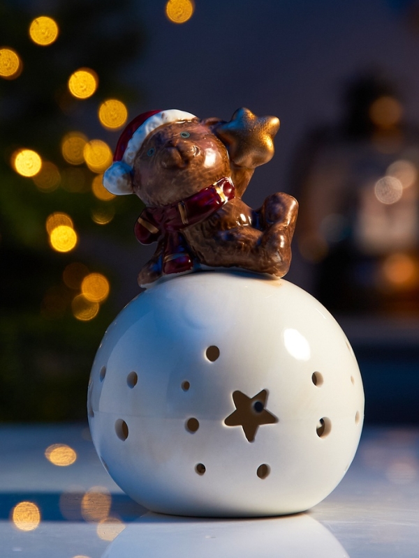 Светодиодная фигура Светодиодная фигура "Медвежонок на шаре" 13.2х8.8х8.8, 1 LED, LR44x3(в компл.), Т/БЕЛЫЙ