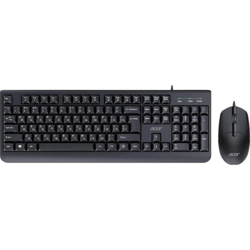Набор клавиатура+мышь Acer OCC400,черный USB (ZL.ACCCC.015)
