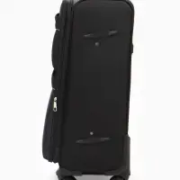 Чемодан на колёсах TEXTURA, с увеличением, кодовый замок, 42&times;26&times;68 см, 24", чёрный