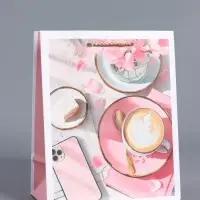 Пакет подарочный ламинированный, "Идеальный завтрак" 18 х 22,3 х 10 см