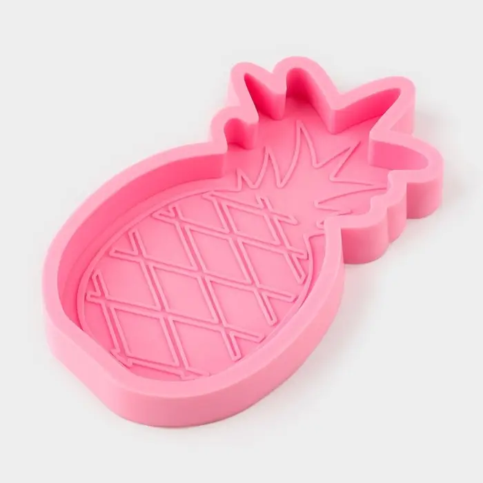 Молд «Ананас», силикон, 15,5×8×2 см, цвет розовый Молд «Ананас», силикон, 15,5×8×2 см, цвет розовый