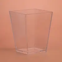 Форма пластиковая одноразовая для фуршета «Квадрат», 150 мл, прозрачная