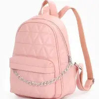 Рюкзак женский на молнии, с карманами, размер 24&times;12&times;30 см, розовый