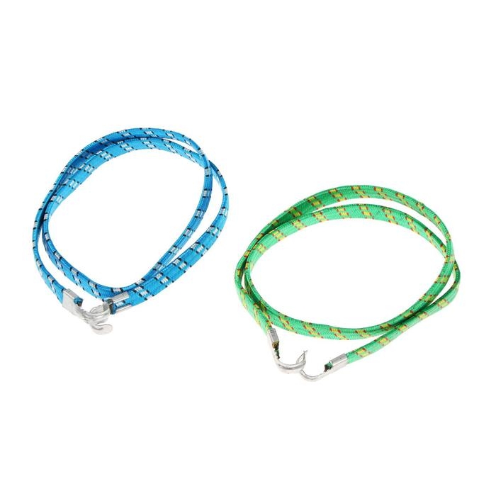 Резинка для крепления багажа TORSO, 100 см, d1.75 мм, металлические крючки, МИКС, набор 2 шт Резинка для крепления багажа TORSO, 100 см, d1.75 мм, металлические крючки, МИКС, набор 2 шт