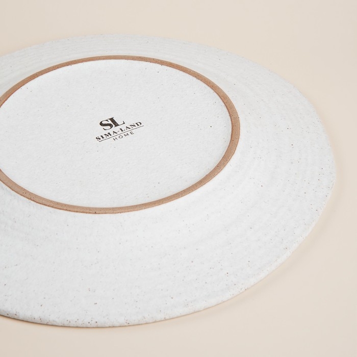 Набор тарелок керамических SL Home «Арена Бланка», d=26,5 см, цвет белый Набор тарелок керамических SL Home «Арена Бланка», d=26,5 см, цвет белый