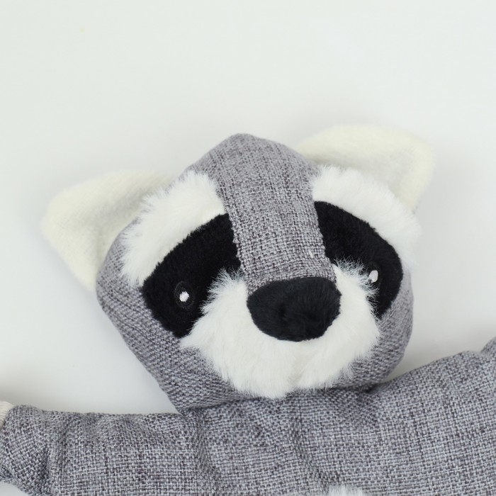 Игрушка текстильная с канатом  Игрушка текстильная с канатом "Енот" с пищалкой, шуршащая, 26 х 28 см