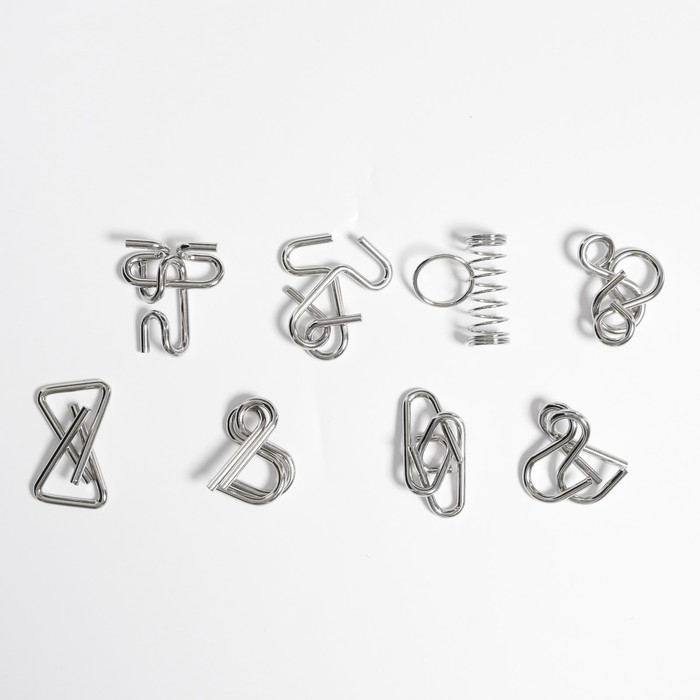 Головоломка металлическая «Загадки детективов» набор 8 шт. Головоломка металлическая «Загадки детективов» набор 8 шт.