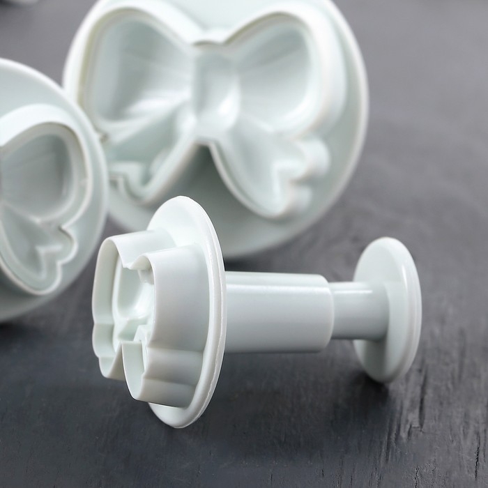 Набор плунжеров кондитерских Доляна «Бантик», 3 шт Набор плунжеров кондитерских Доляна «Бантик», 3 шт