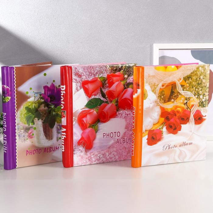 Фотоальбом магнитный 20 листов Фотоальбом магнитный 20 листов "Цветочный всплеск" МИКС 29х24,5х2,5 см