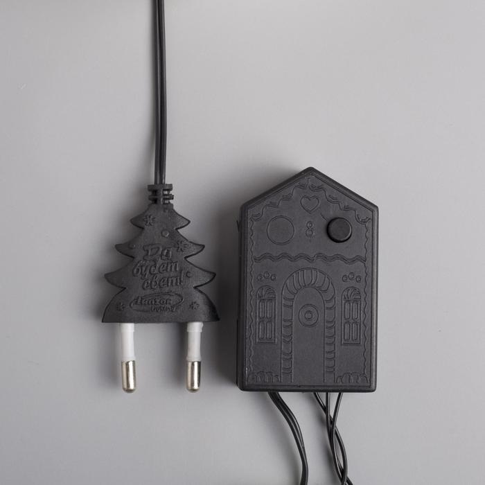 Гирлянда «Нить» 5 м с насадками «Шарики зелёные», IP20, тёмная нить, 30 LED, свечение зелёное, 8 режимов, 220 В Гирлянда «Нить» 5 м с насадками «Шарики зелёные», IP20, тёмная нить, 30 LED, свечение зелёное, 8 режимов, 220 В